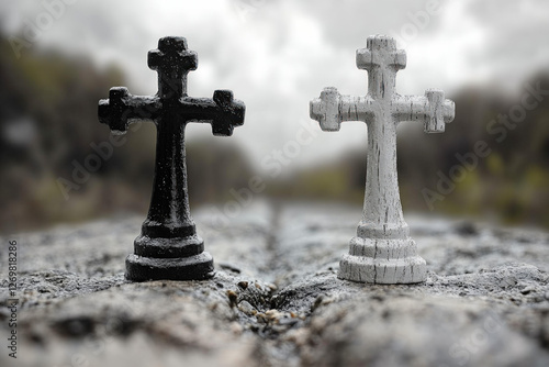 A symbolic image of separat...