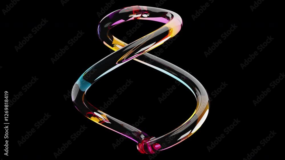 Spiral glossy dispersion. Computer generated Spiral glossy dispersion. Computer generated
