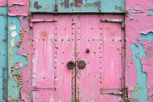 Painted Metal Background