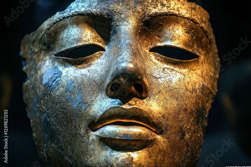 The golden mask of Agamemno...