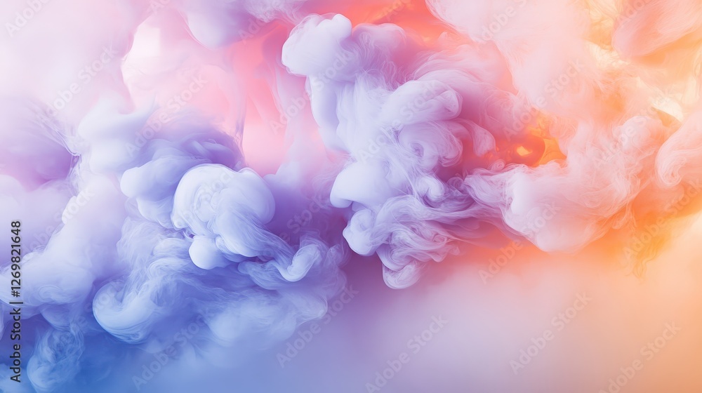 Fototapeta premium Abstract Pastel Color Ink Swirls in Water