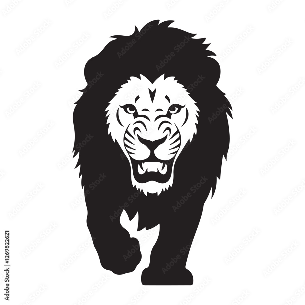 Majestic Jungle King – Fierce and Dominant Lion Design Majestic Jungle King – Fierce and Dominant Lion Design