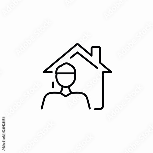 home owner icon sign vector