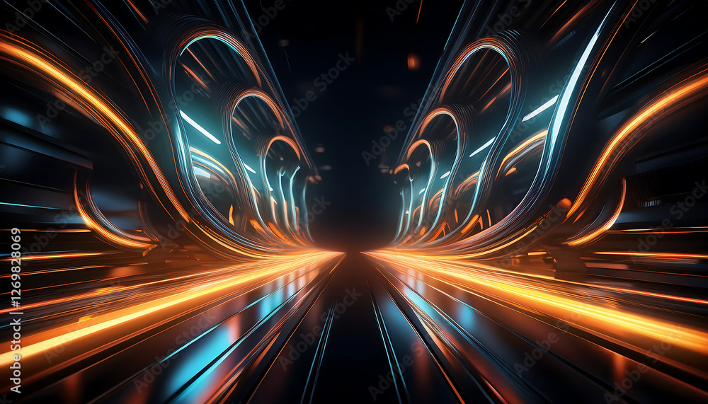 Fototapeta premium abstract background with rays