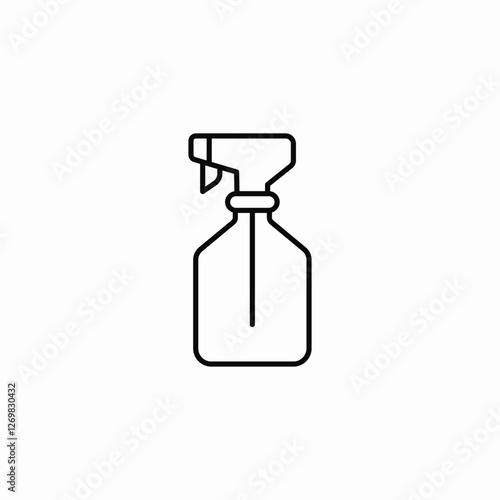 hairdresser spray bottle icon sign vector