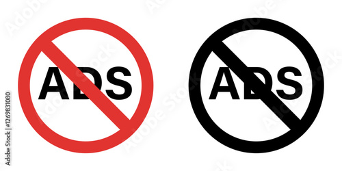 Ads sign icon simple design