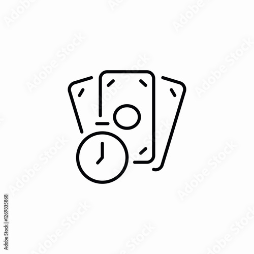 alarm timer finances icon sign vector