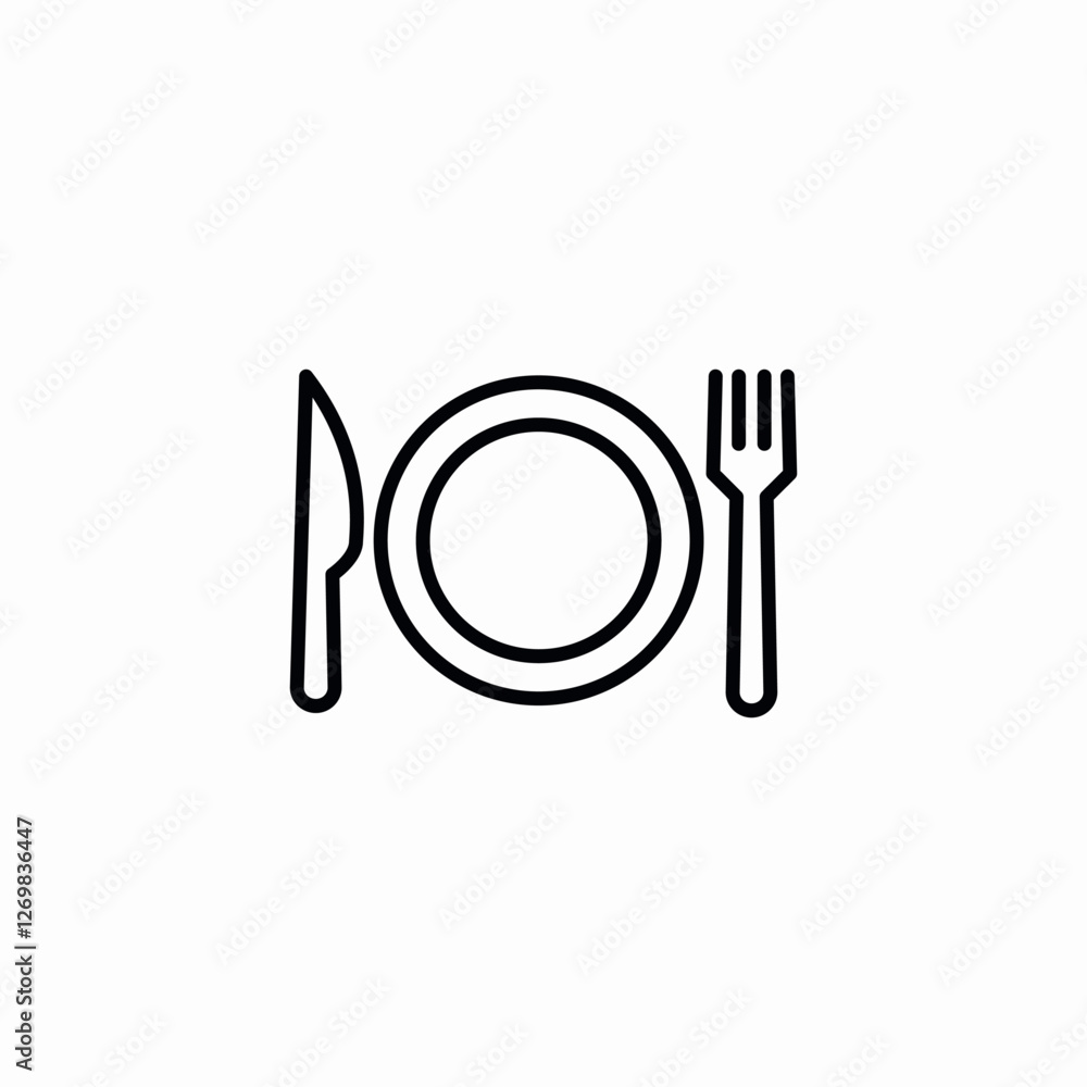 diining space icon sign vector diining space icon sign vector