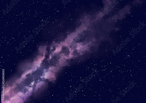 星空背景イラスト