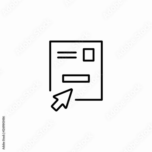 digital form navigate icon sign vector