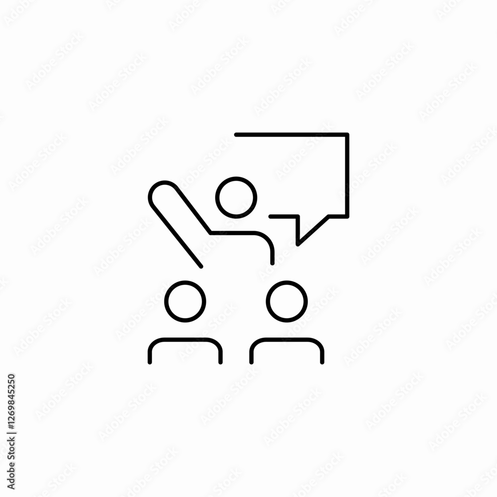motivational speech icon sign vector motivational speech icon sign vector