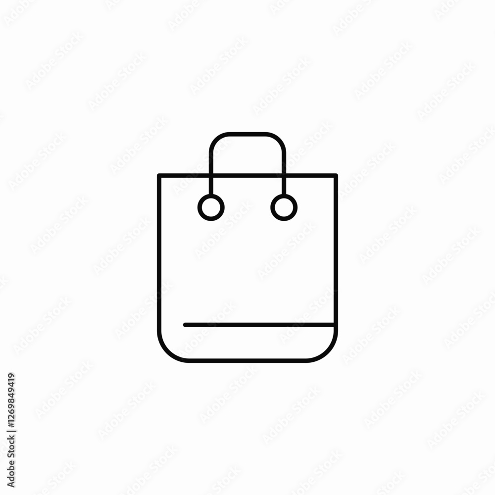 shop bag icon sign vector shop bag icon sign vector