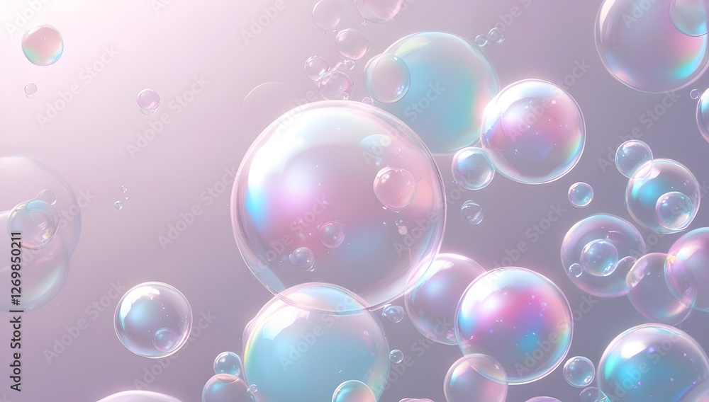 pastel rainbow bubbles in airy composition for creative graphic design projects pastel rainbow bubbles in airy composition for creative graphic design projects