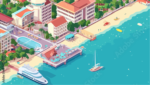 Tropical Charm- Pattaya in Isometric Perspective