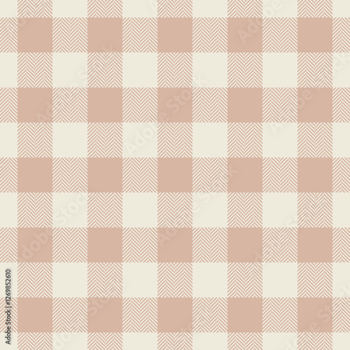 Britain plaid background tartan, packaging vector texture seamless. Couch check fabric textile pattern in white and light colors.