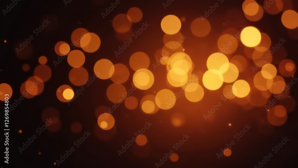 festive abstract Christmas background, glowing golden bokeh lights on dark backdrop festive abstract Christmas background, glowing golden bokeh lights on dark backdrop