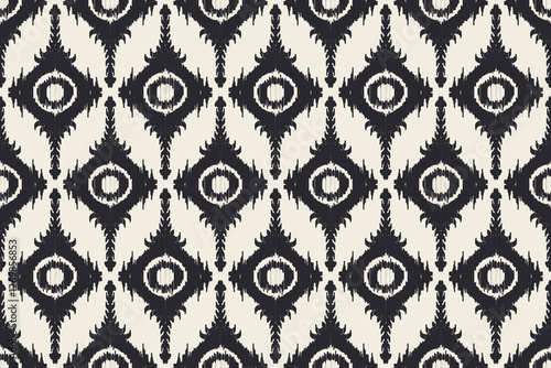 Ethnic boho seamless pattern. Ikat geometric ethnic oriental seamless pattern.Aztec style. Repeating background. Design for texture, fabric, clothing, wrapping, carpet