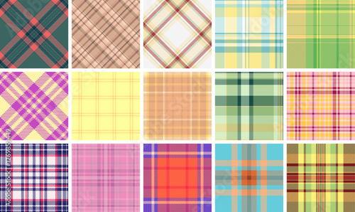 Rustic plaid patterns in earthy tones, perfect for fabric, textile design, and classic linen material, bringing a touch of timeless elegance.