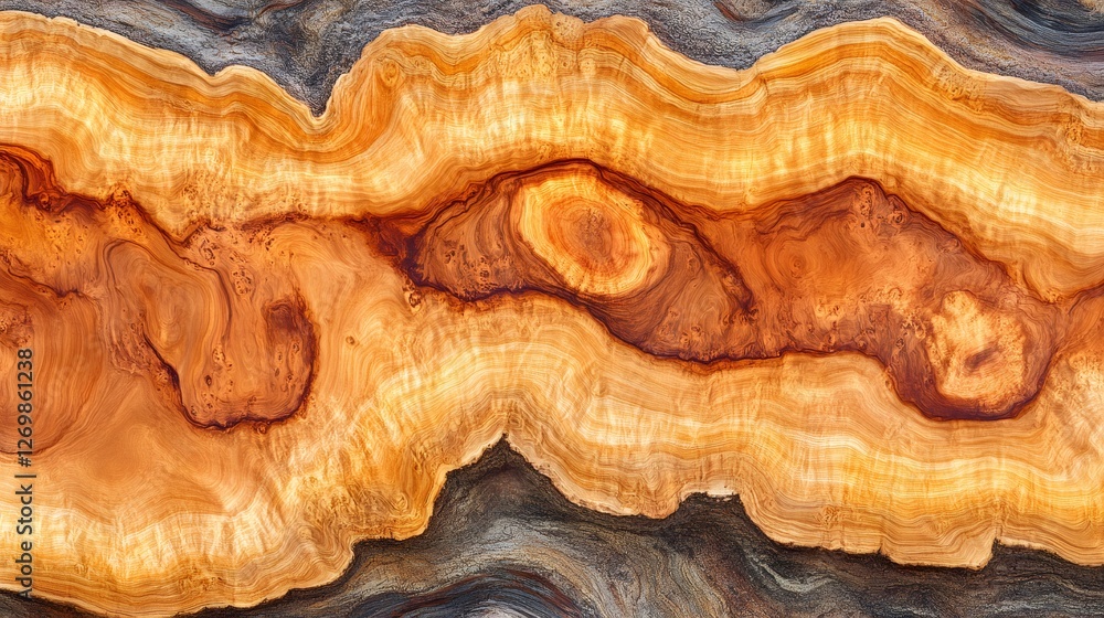Obraz premium Exquisite wood grain showing rich texture and natural pattern