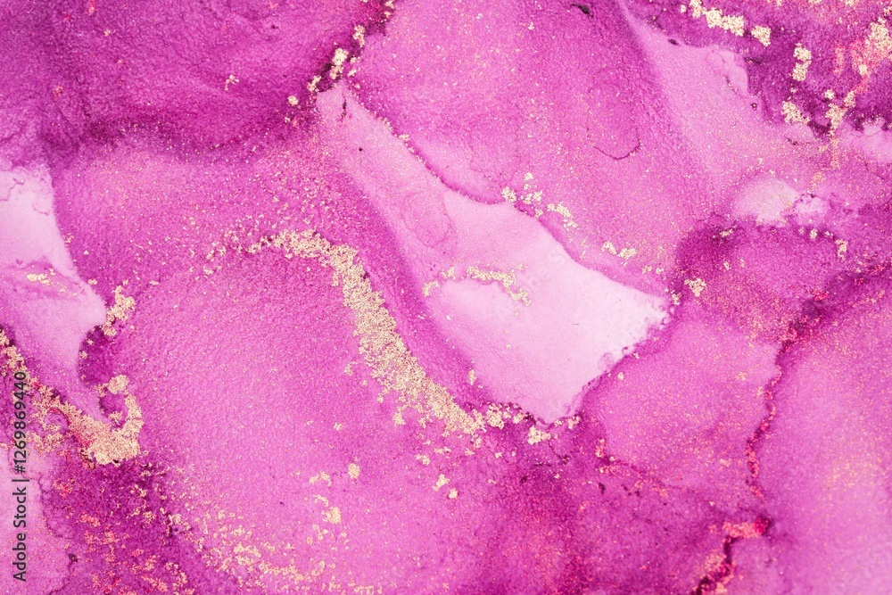 Fototapeta premium Original artwork photo of marble ink abstract art. High resolution photograph from exemplary original painting. Abstract painting was painted on HQ paper texture to create smooth marbling pattern.