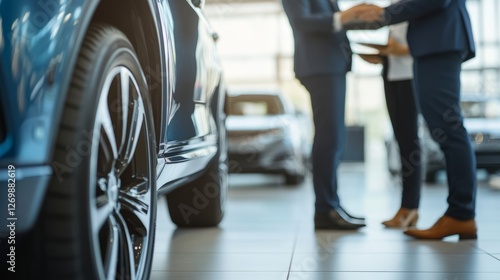 Wallpaper Mural Car purchase site, car buyers at the dealership to check the new car, car sales Torontodigital.ca