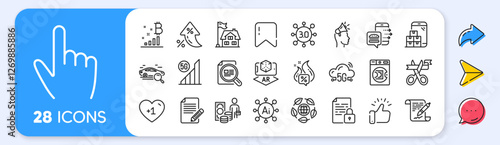 Check article, Article and Launder money line icons. Interest rate, AI generate, Inflation icons. Pack of 5g wifi, Lock, Building icon. Vector