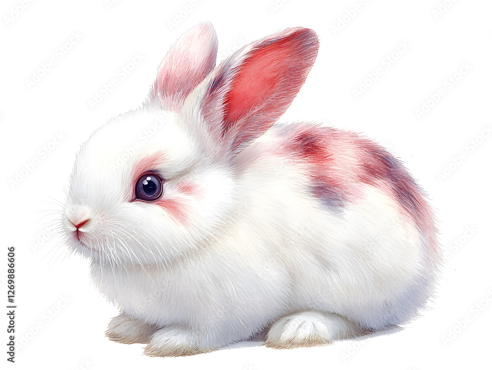 Cute Easter Bunny Vector Illustration Showcasing a Playful Rabbit Surrounded by Colorful Eggs and Vibrant Flowers on a Bright White Background Cute Easter Bunny Vector Illustration Showcasing a Playful Rabbit Surrounded by Colorful Eggs and Vibrant Flowers on a Bright White Background
