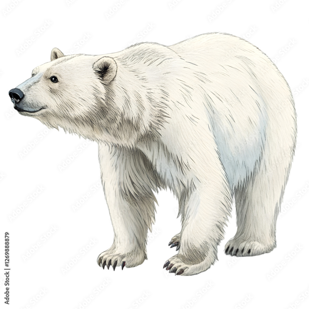 Fototapeta premium Adorable bear isolated
