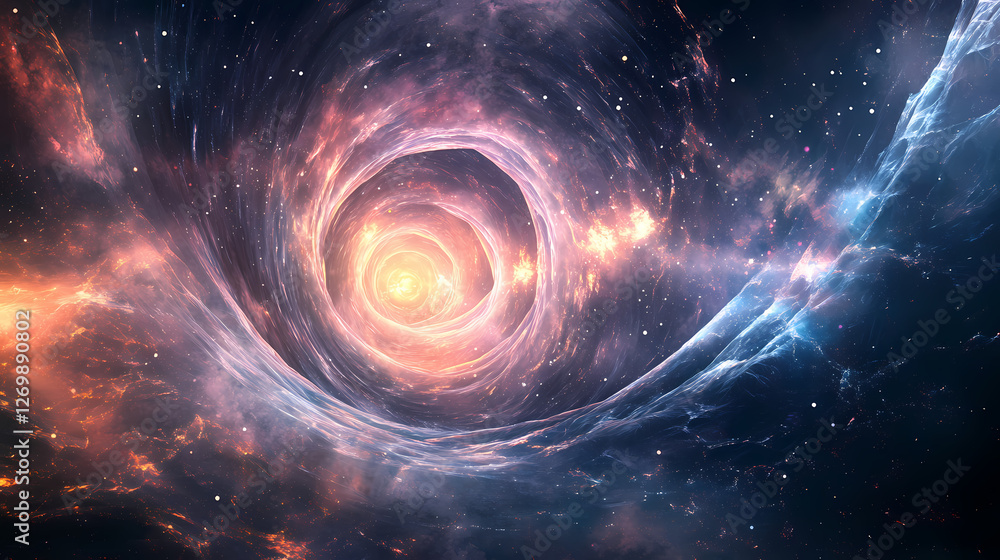 abstract glowing portal