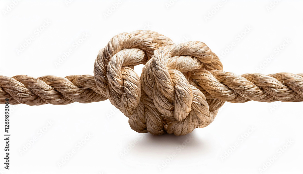 Close-up of a Knot in a Rope Close-up of a Knot in a Rope