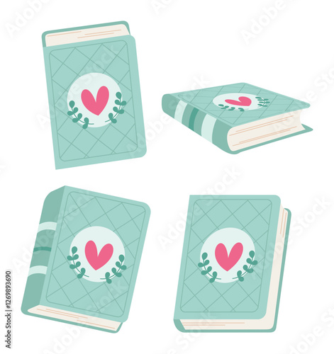 Elementos, livros,  kit de livros, desenho livro, diary, coração, diário, folha, coração
