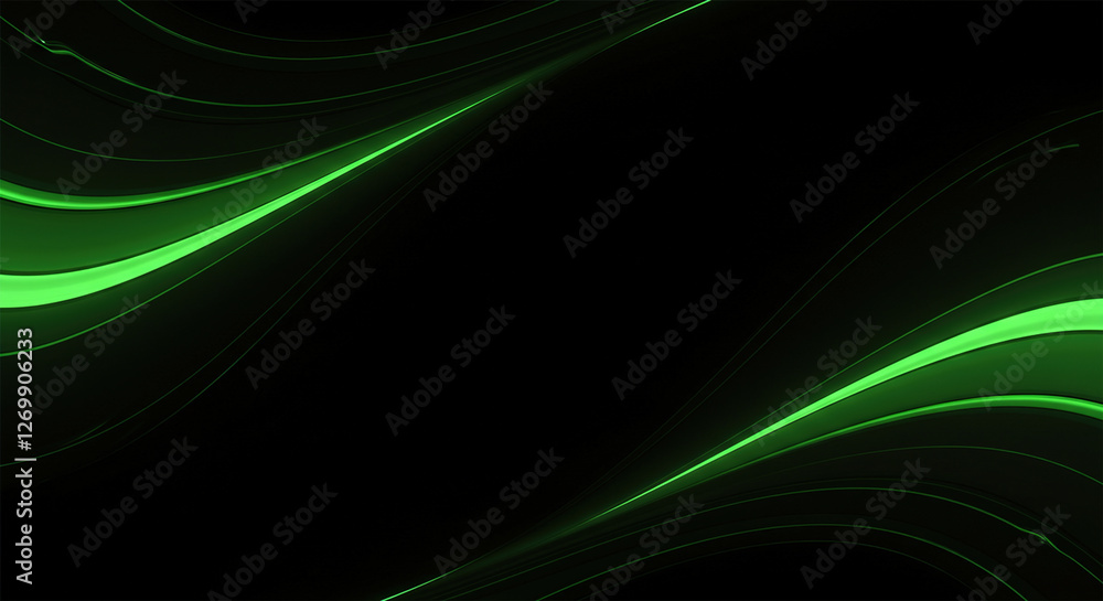 Naklejka premium elegant dark luxury background texture with light green effect element