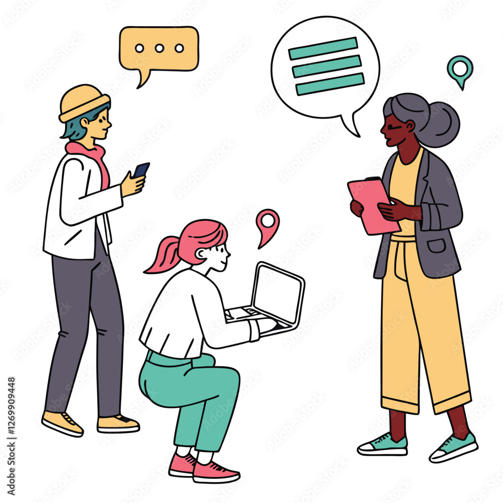 Adobe Illustrator Artwork,business character working acting design concept