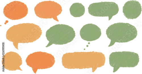 Set of comic speech bubbles. Cartoon vector illustration