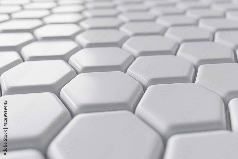 Abstract white background with a hexagonal pattern for a technology concept vector presentation design background. Copy space available Abstract white background with a hexagonal pattern for a technology concept vector presentation design background. Copy space available