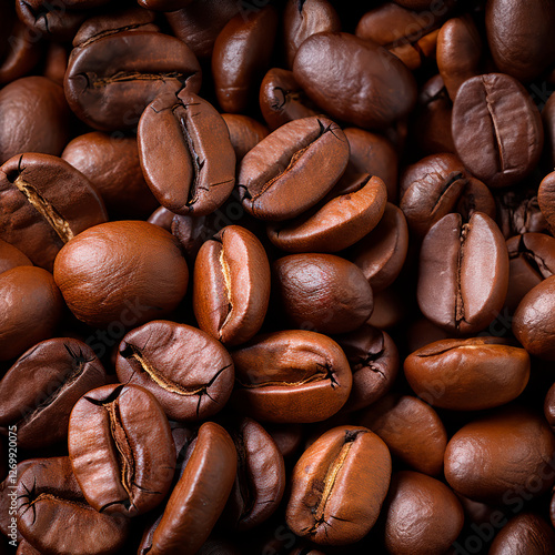 coffee beans seamless background