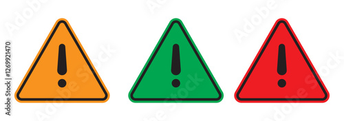 Warning triangle icon. Yellow caution warn in png. Warning sign with exclamation mark. Alert warn in triangle. Road sign alert.