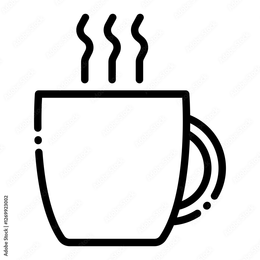 Line Coffee break vector illustration icon for your business needs Line Coffee break vector illustration icon for your business needs