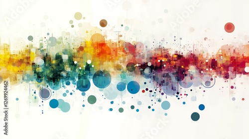 Colorful data framework visualized in an abstract digital design.