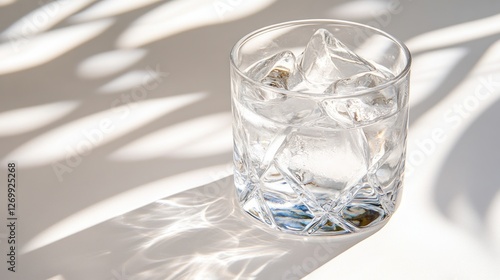 Wallpaper Mural Crystal Glass of Icy Water in Sunlight Torontodigital.ca