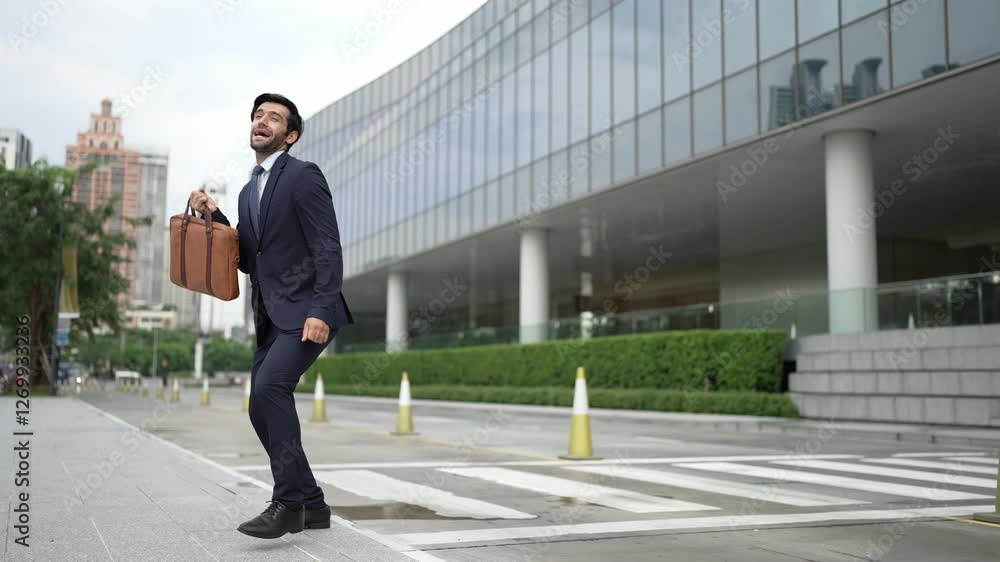 Successful business man celebrate increasing sales while walking. Happy project manager or male leader proud with successful project, getting a promotion, getting a job. Overjoy and happy. Exultant. Successful business man celebrate increasing sales while walking. Happy project manager or male leader proud with successful project, getting a promotion, getting a job. Overjoy and happy. Exultant.
