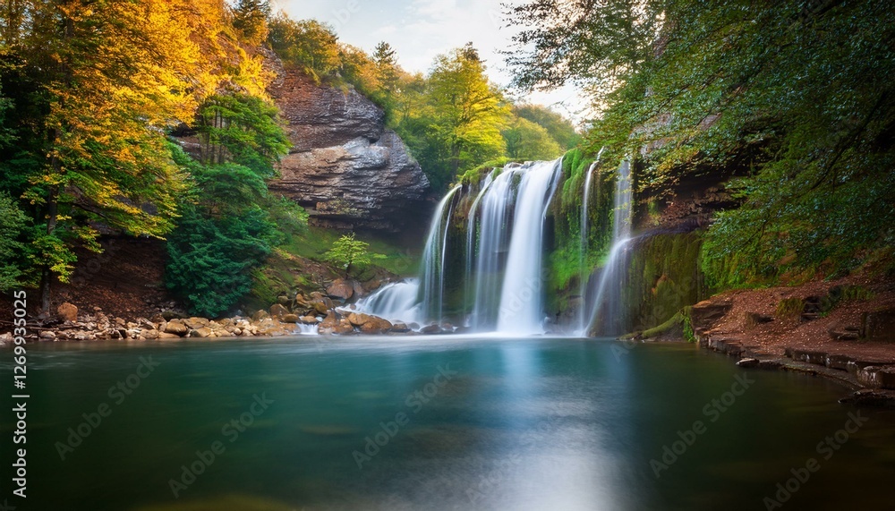 Obraz premium waterfall tatlica waterfalls erfelek sinop turkey