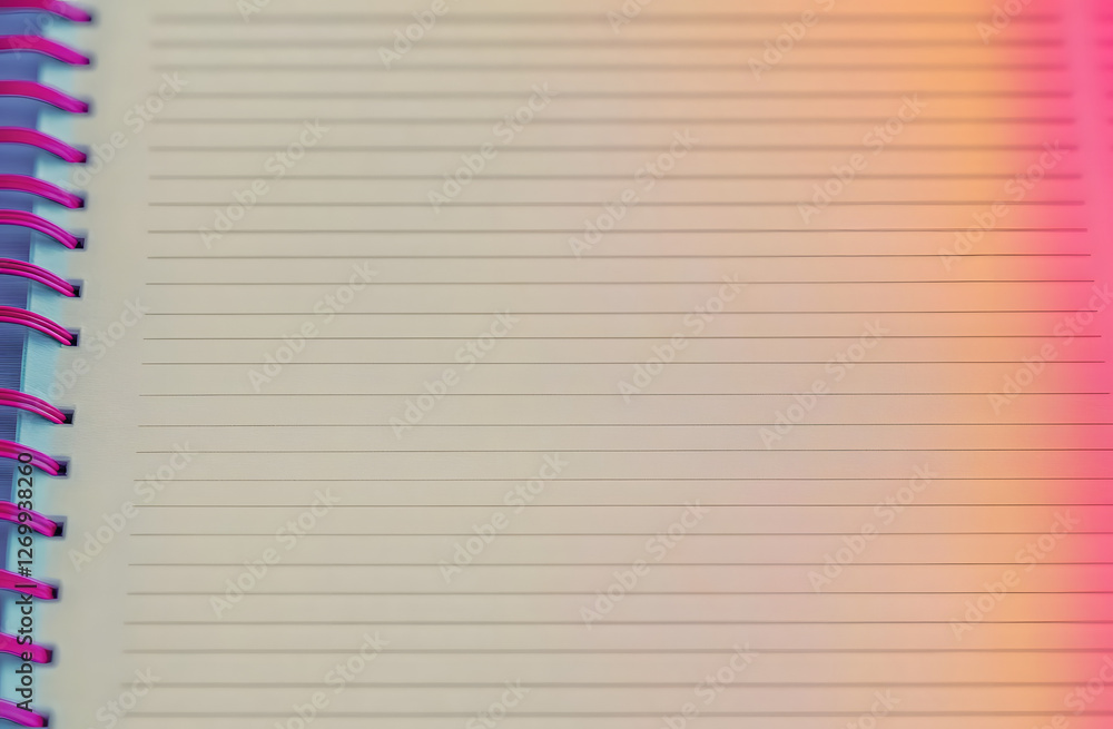 Notebook paper background. Blank pages of a notebook Notebook paper background. Blank pages of a notebook