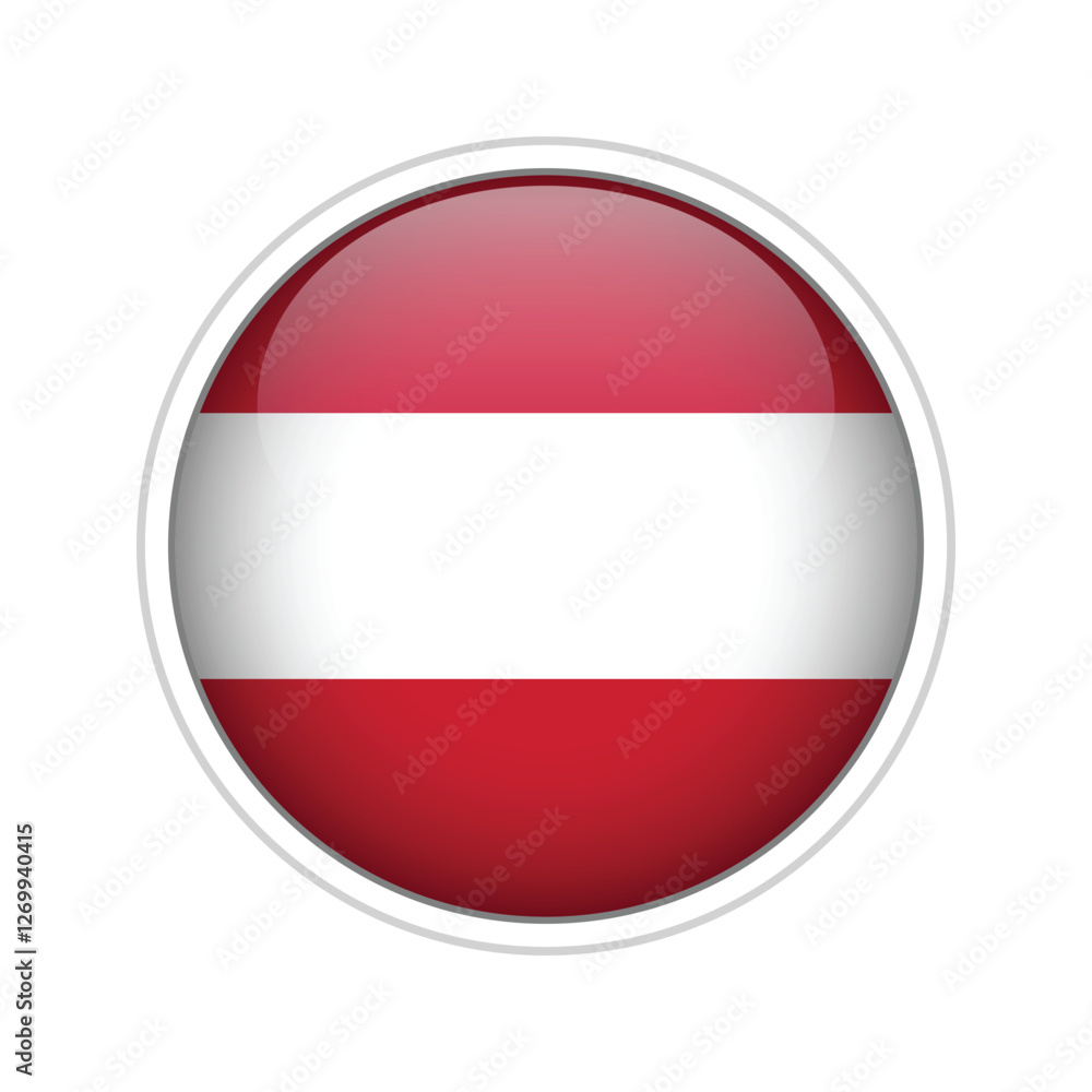 Austria Flag Sphere Vector Austria Flag Sphere Vector