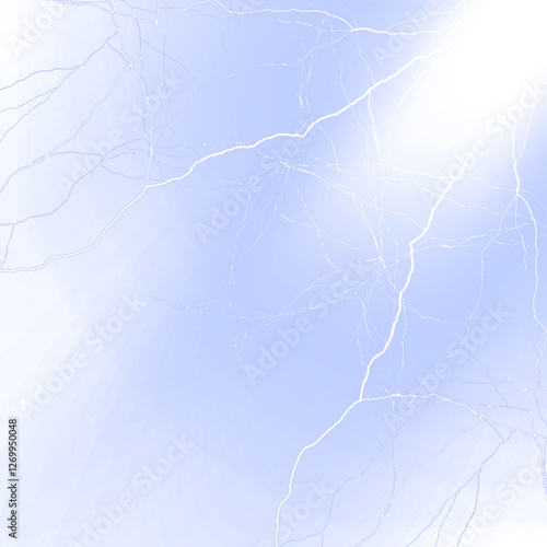 Electric Lightning Flash with light rays isolated on a transparent background