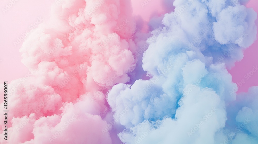 Soft pink and blue pastel clouds blend together, creating a dreamy and serene atmosphere, perfect for calming backgrounds and creative designs. Soft pink and blue pastel clouds blend together, creating a dreamy and serene atmosphere, perfect for calming backgrounds and creative designs.