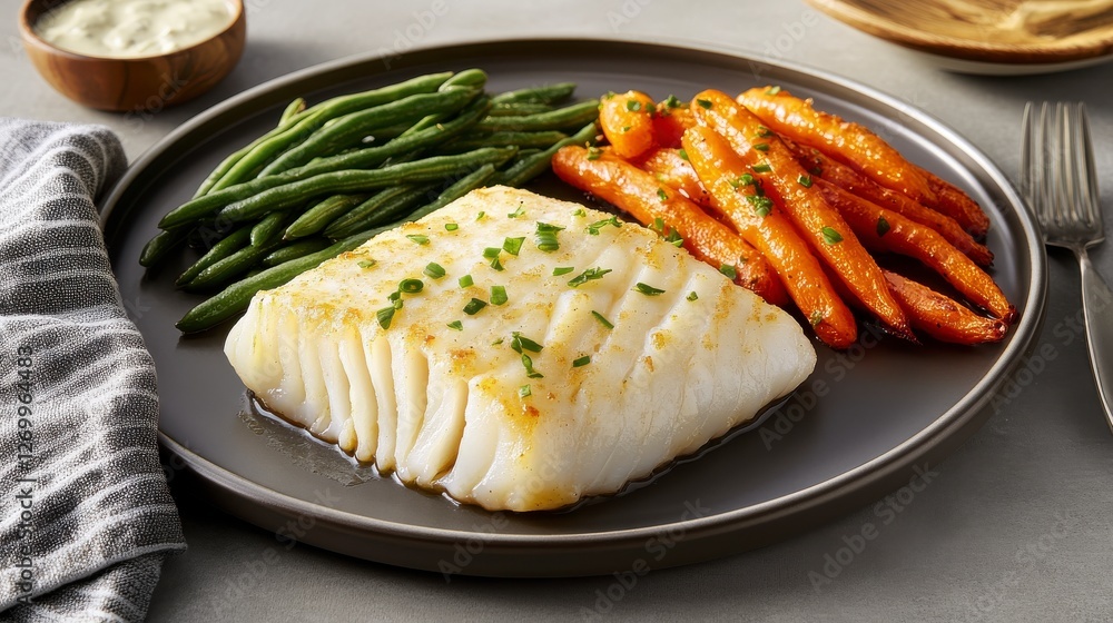 Baked Fish with Roasted Vegetables: A Healthy and Delicious Dinner Baked Fish with Roasted Vegetables: A Healthy and Delicious Dinner