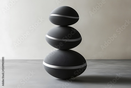 Zenith of Balance: A Modern Abstract Sculpture photo