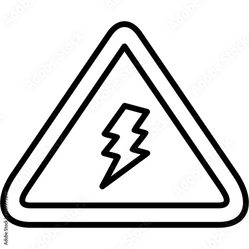 Electrical Danger Sign icon