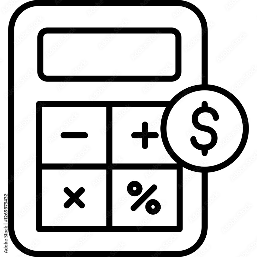 Fototapeta premium Calculator icon